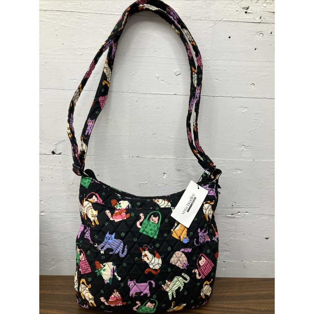 Vera Bradley ๐ HERDING CATS Heritage Trio Zip Hipster Purse Crossbody New V576 - Picture 1 of 8